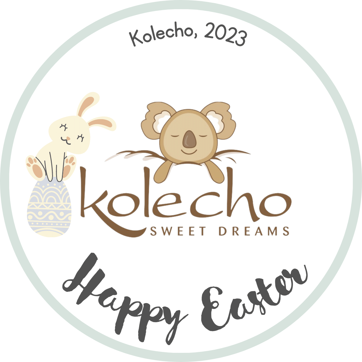 Easter Bunny Teacher Student Sticker